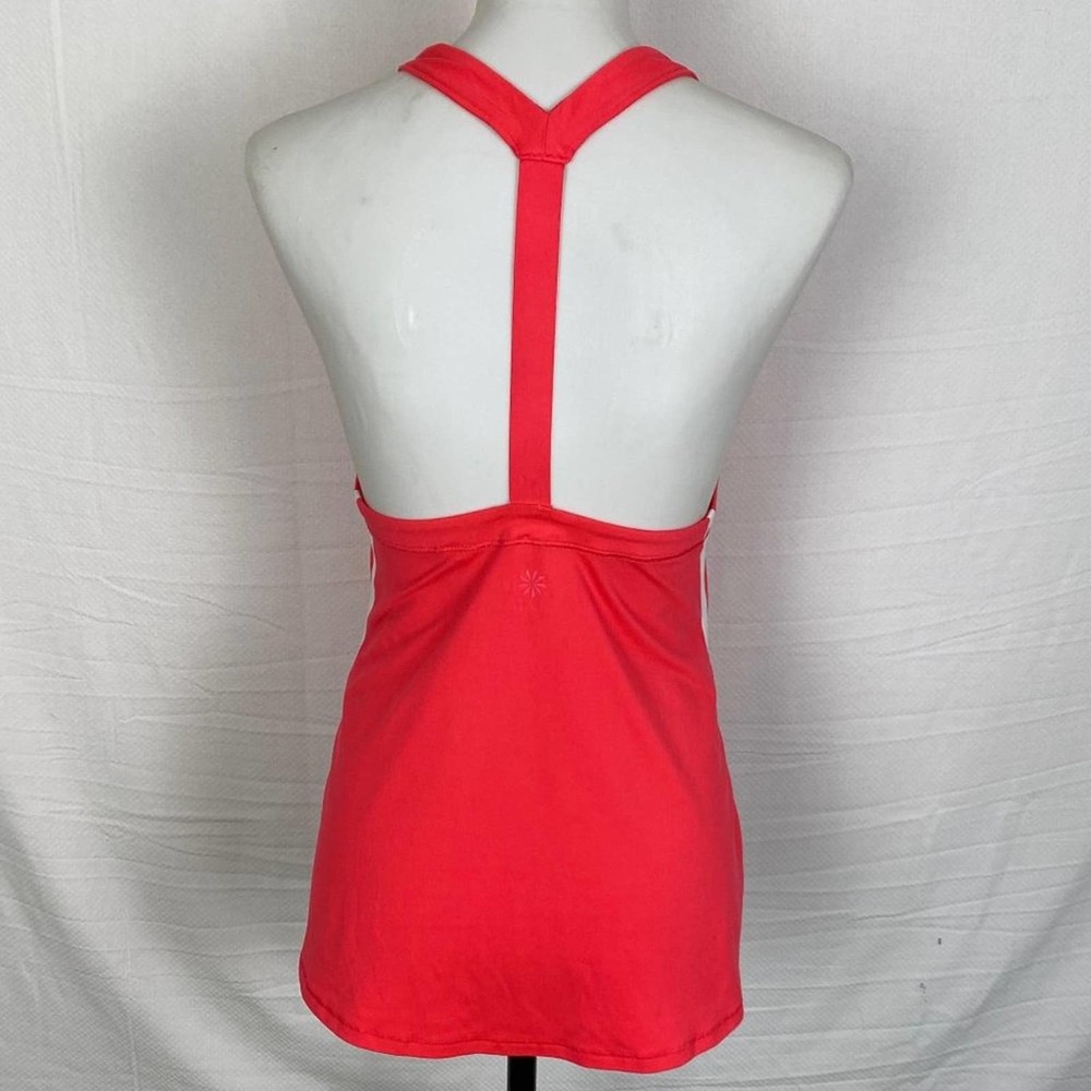 Athleta Womens Power Chi Athletic Top XXS Coral Moisture Wicking Racerback - Picture 4 of 12